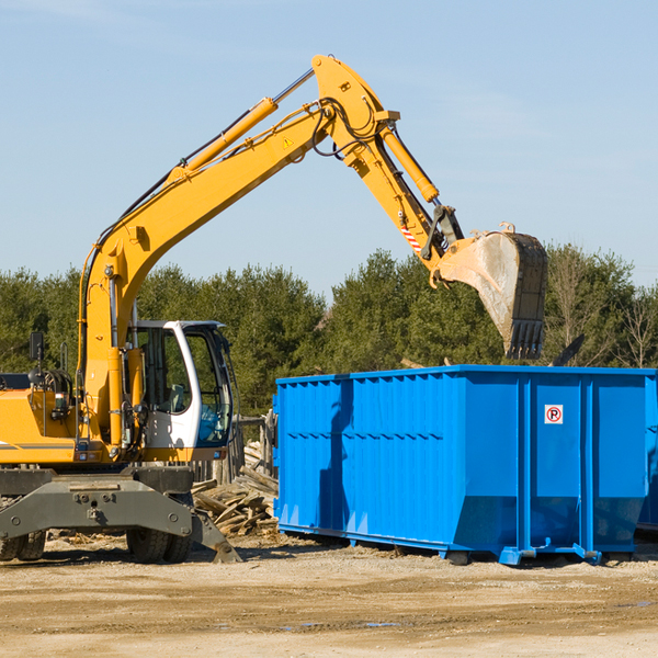 what size residential dumpster rentals are available in Annona